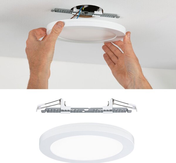 Paulmann Cover it LED πάνελ εσοχής 4.000 K 22,5 cm, Λευκό, Σαλόνι / τραπεζαρία, Πλαστικό, Φωτιστικά εσοχής στρογγυλά