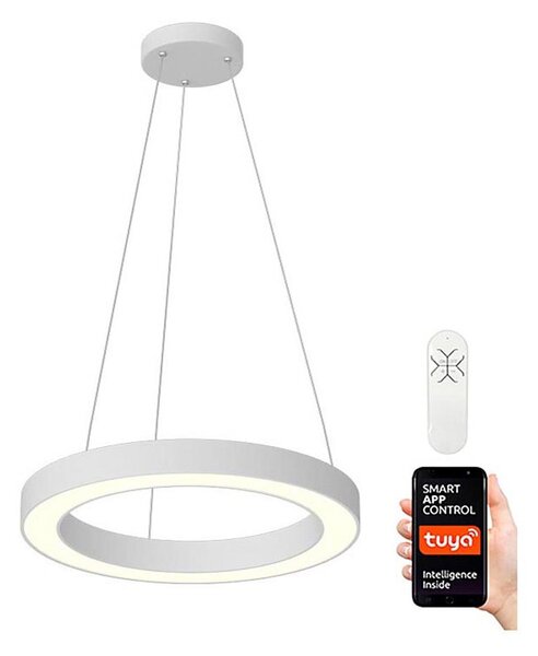 Immax NEO 07091L - Πολύφωτο dimmer LED σε σχοινί PASTEL LED/52W/230V 60 cm λευκό