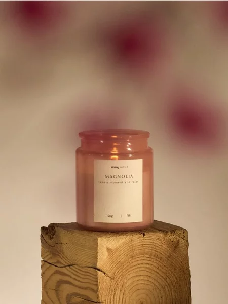 Sinsay - Αρωματικό κερί Magnolia - ροζ παστελ