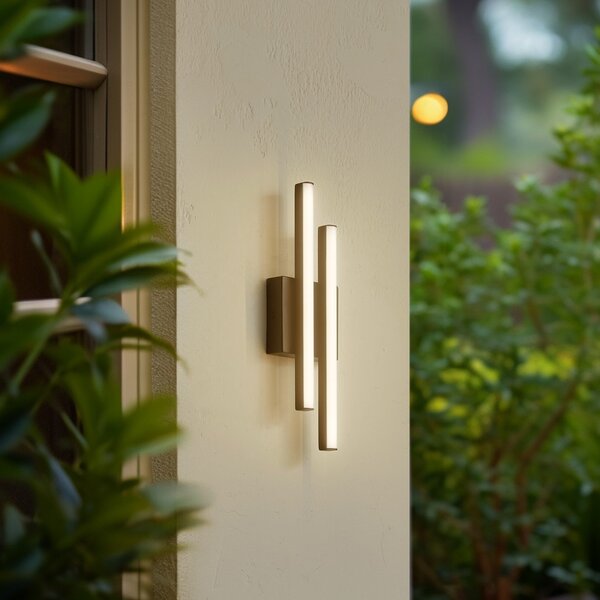 Lindby LED φωτιστικό εξωτερικού χώρου Abelia, μαύρο, αλουμίνιο, ανοξείδωτο, Μαύρο, Αλουμίνιο, σύγχρονο