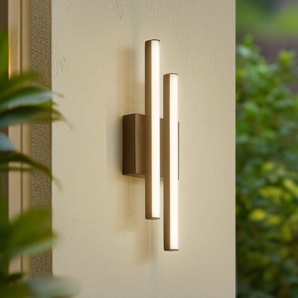 Lindby LED φωτιστικό εξωτερικού χώρου Abelia, μαύρο, αλουμίνιο, ανοξείδωτο, Μαύρο, Αλουμίνιο, σύγχρονο
