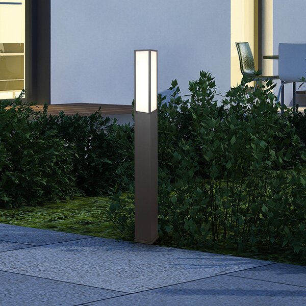 Trio Lighting Φως διαδρομής LED Fuerte, ανθρακί, αλουμίνιο, IP54, Μαύρο, Μέταλλο, σύγχρονο