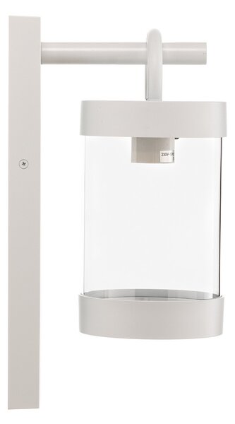 Trio Lighting Εξωτερικός λαμπτήρας τοίχου Sambesi, αισθητήρας λυκόφωτος, λευκό, Λευκό, Μέταλλο, σύγχρονο, Φανάρι