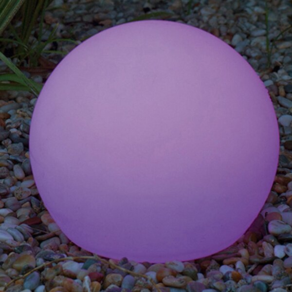 Newgarden Buly LED ηλιακό φως σφαίρα IP65, Ø 30cm, ρυθμιζόμενος, Λευκό, Πλαστικό, σύγχρονο, Ηλιακά φώτα