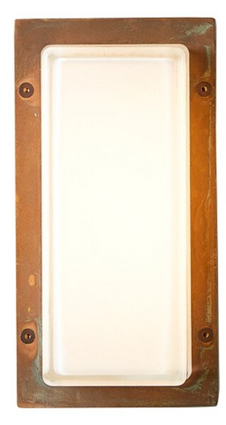 Moretti Luce Εξωτερικό φωτιστικό τοίχου Ice Cubic 3410, ορείχαλκος αντίκα, ρυθμιζόμενος, Μπρούτζινο / Αντικέ ορείχαλκου, Μέταλλο