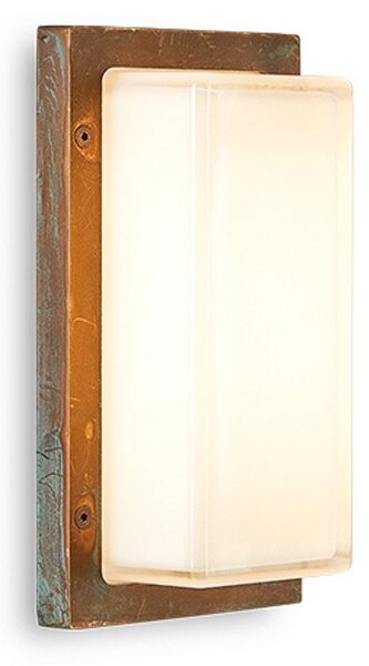 Moretti Luce Εξωτερικό φωτιστικό τοίχου Ice Cubic 3410, ορείχαλκος αντίκα, ρυθμιζόμενος, Μπρούτζινο / Αντικέ ορείχαλκου, Μέταλλο