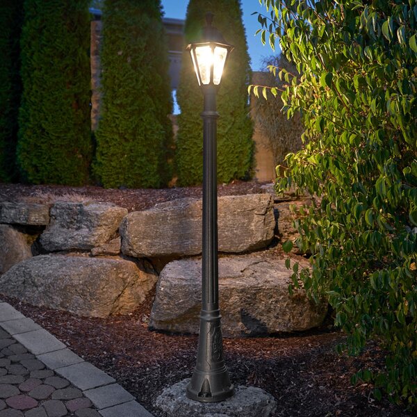 Fumagalli IP55 - Φωτισμός ιστού LED Artu Rut ανθεκτικός στο θαλασσινό νερό, Μαύρο, Πλαστικό, Φανάρι