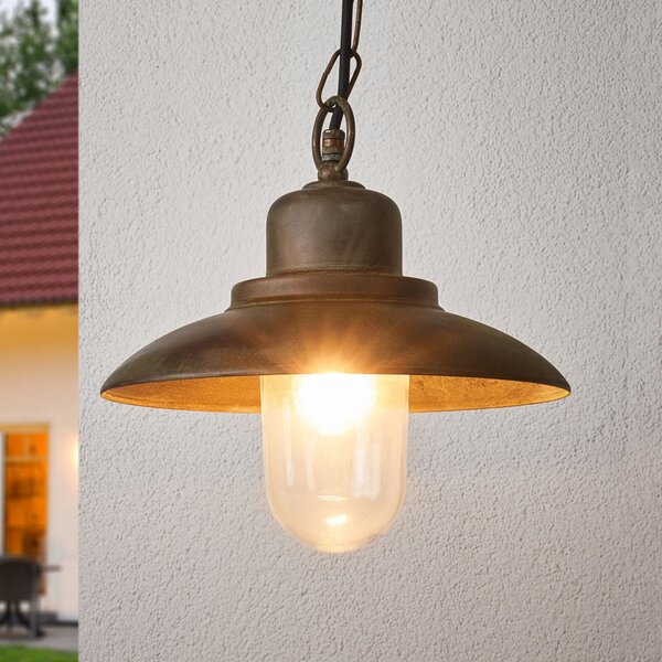 Moretti Luce Εξωτερικό κρεμαστό φωτιστικό PALERMO, Μπρούτζινο / Αντικέ ορείχαλκου, Μέταλλο, Εξοχική κατοικία / Ρουστίκ