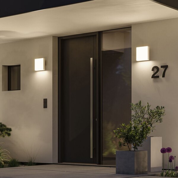 Paulmann LED φωτιστικό εξωτερικού χώρου Azalena, αισθητήρας, λευκό, Λευκό, Αλουμίνιο