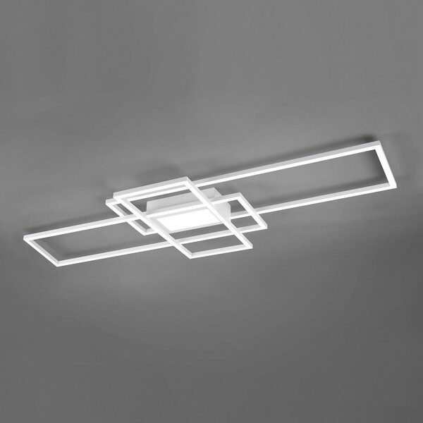 Trio Lighting Φωτιστικό οροφής LED Irvine 3.000-6.500 K, λευκό ματ, ρυθμιζόμενος, Λευκό, Σαλόνι / τραπεζαρία, Μέταλλο, σύγχρονο