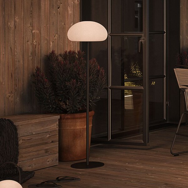 Nordlux Επαναφορτιζόμενος φωτισμός βεράντας Sponge LED, μαύρο/λευκό, μεταλλικό,, ρυθμιζόμενος, Λευκό, Μέταλλο, σύγχρονο