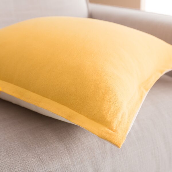 Μαξιλαροθήκη Light Veil Sun Yellow/Vanilla 43x43cm - Gofis Home 309/10