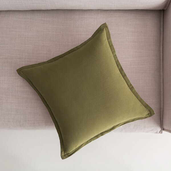 Μαξιλαροθήκη Light Veil Nature Green/Vanilla 43x43cm - Gofis Home 309/30