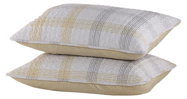 Ζεύγος Μαξιλαροθήκες Bradford Yellow 2x(52x72) - Nef-Nef Homeware