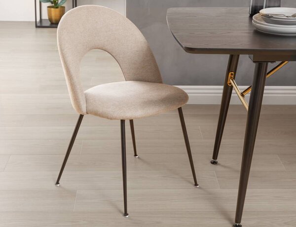 Καρέκλα Raven Atmosphera με διαστάσεις 53x49x81cm - Beige