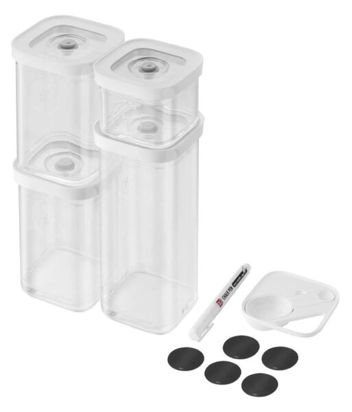 Σετ Δοχεία Τροφίμων S Cube Fresh & Save Zwilling με καπάκια και χωρητικότητα 320ml, 820ml, 1300ml - 4 τεμάχια