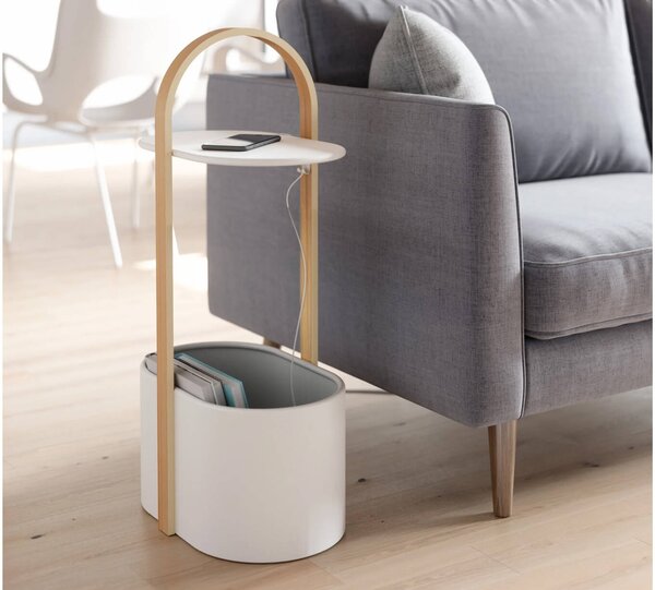 Βοηθητικό Τραπεζάκι Bellwood Umbra με διαστάσεις 35x24x69cm - White
