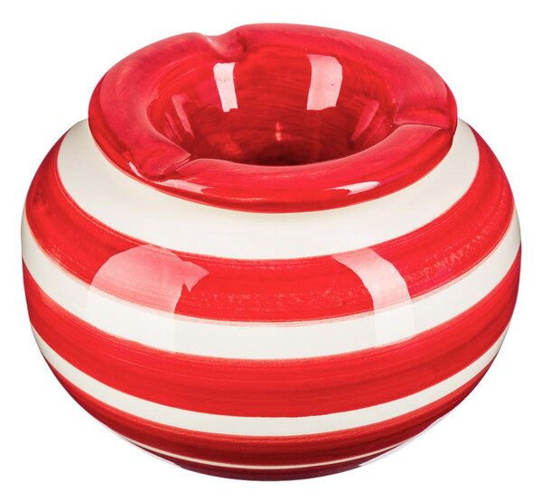 Σταχτοδοχείο A-S Round Stripes Red 146064