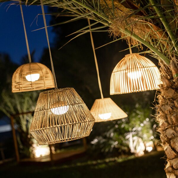 Newgarden Sisine LED κρεμαστό φωτιστικό με επαναφορτιζόμενη μπαταρία, ρυθμιζόμενος, Ξύλου, σύγχρονο