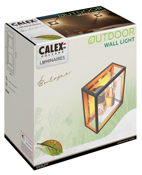 Calex Εξωτερικό φωτιστικό τοίχου Calex, 2-φωτο, πάνω/κάτω, αλουμίνιο, μαύρο, ρυθμιζόμενος, Μαύρο, Αλουμίνιο, σύγχρονο, Πρίζα τοίχου πάνω/κάτω