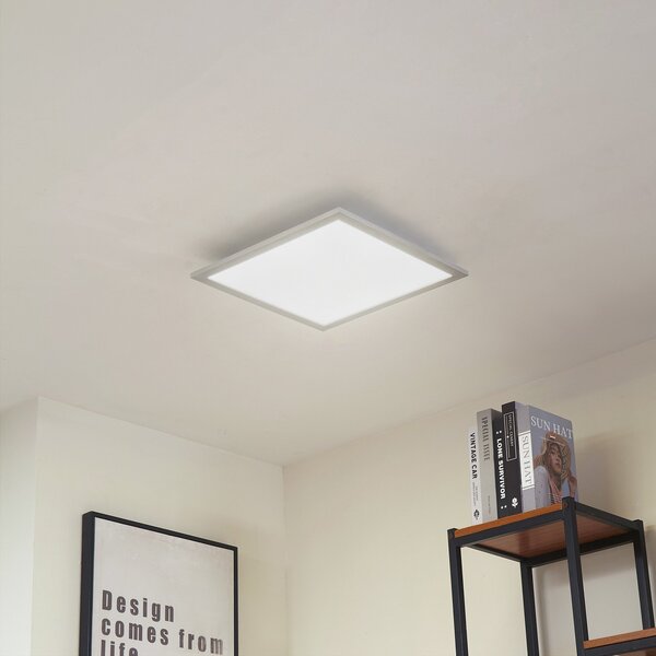 Arcchio LED πάνελ Lyndra, 40 cm, ασημί, αλουμίνιο, dimmable, CCT, ρυθμιζόμενος, Μεταλλικό, Σαλόνι / τραπεζαρία, Αλουμίνιο, σύγχρονο