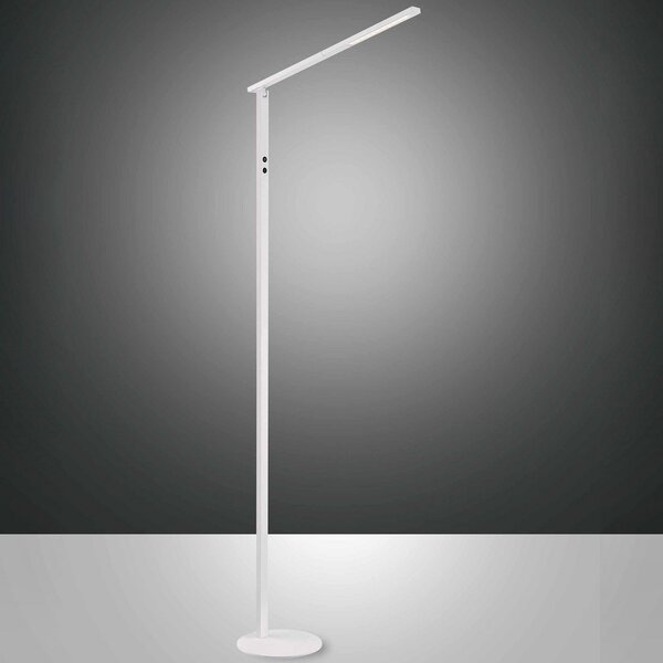 Fabas Luce Φωτιστικό δαπέδου LED Ideal, μονόφωτο, CCT, λευκό, ρυθμιζόμενος, Λευκό, Σαλόνι / τραπεζαρία, Μέταλλο, σύγχρονο