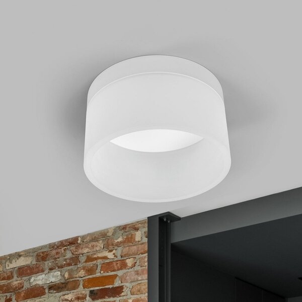 Helestra Liv LED φωτιστικό οροφής Ø 20 cm, ρυθμιζόμενος, Λευκό, Σαλόνι / τραπεζαρία, Μέταλλο, σύγχρονο