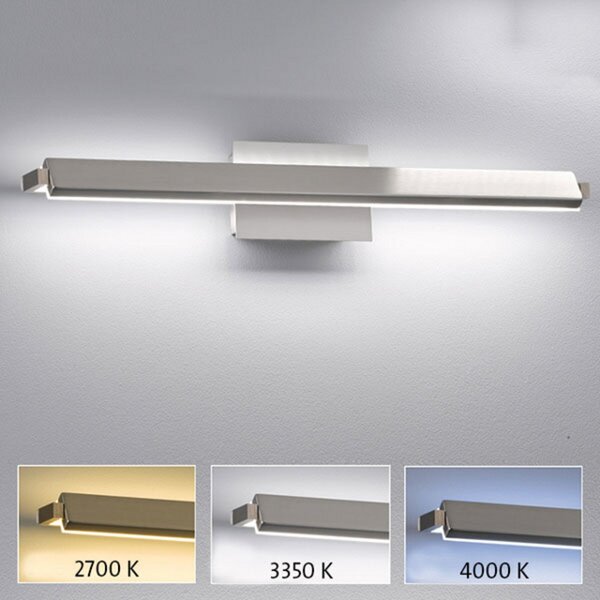 FISCHER & HONSEL Φωτιστικό τοίχου LED Pare TW, dimmer, 3 χρώματα φωτός 60cm, ρυθμιζόμενος, Γκρι, Σαλόνι / τραπεζαρία, Μέταλλο, σύγχρονο