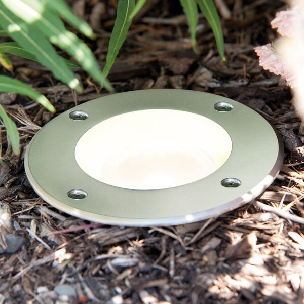 Paulmann LED φωτιστικό ενσωματωμένο στο δάπεδο Special, IP67, Ø 11 cm, Μεταλλικό, Μέταλλο