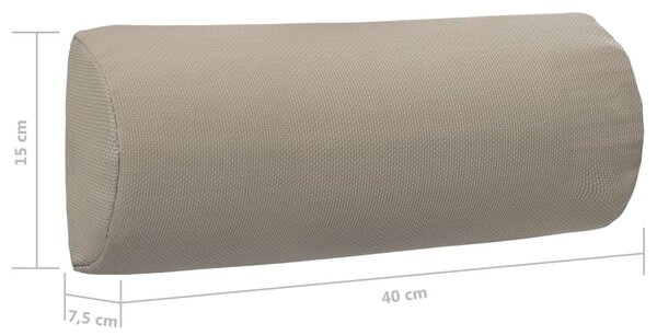 Προσκέφαλο Σεζλόνγκ Taupe 40 x 7,5 x 15 εκ. από Textilene - Μπεζ-Γκρι