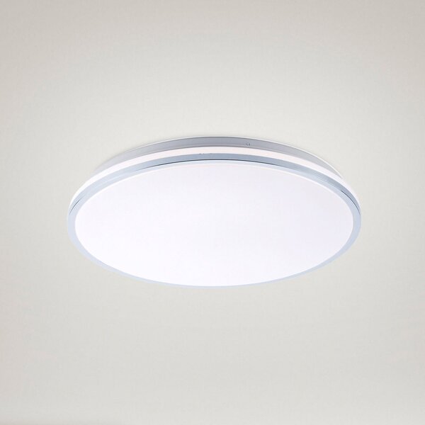 JUST LIGHT. GmbH Φωτιστικό οροφής Isabell LED, Ø 49 cm, Μεταλλικό, Μπάνιο, Πλαστικό, σύγχρονο