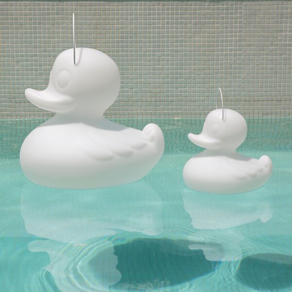 Goodnight Light LED φωτιστικό σχεδιασμού DUCK-DUCK S για εξωτερικούς χώρους σε λευκό χρώμα, ρυθμιζόμενος, Λευκό, Πλαστικό, σχεδιασμός