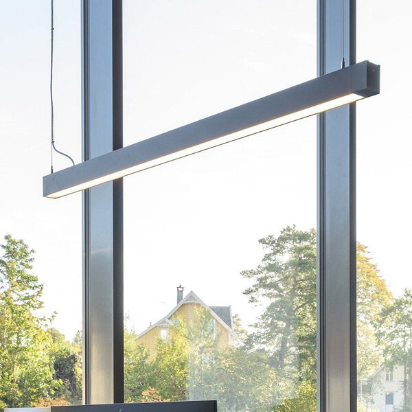 The Light Group SLC LED φωτιστική λωρίδα CLICK, μαύρη, 112 cm, CCT, DALI, IP20, ρυθμιζόμενος, Μαύρο, Σαλόνι / τραπεζαρία, Αλουμίνιο, σύγχρονο