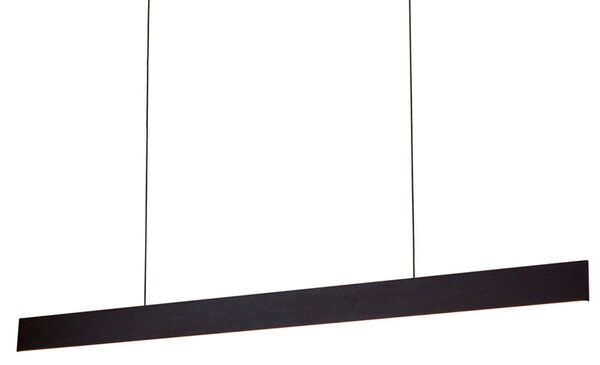 ORION LED κρεμαστό φωτιστικό Gideon, Up- & Downlight, μαύρο, ρυθμιζόμενος, Μαύρο, Σαλόνι / τραπεζαρία, Μέταλλο, σύγχρονο