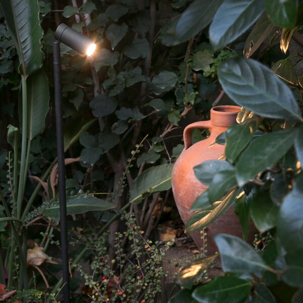FARO BARCELONA προβολέας εδάφους LED ύψους 60 cm Seth-60, Μαύρο, Μέταλλο, σύγχρονο