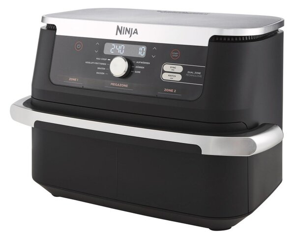 Διπλή φριτέζα ζεστού αέρα Ninja Foodi Flexdrawer AF500DE , 2470W, Ανεξάρτητες ζώνες μαγειρέματος, 10,4L, 7 προγράμματα, 40-240°C, Max Crisp, Sync, Μαύρο