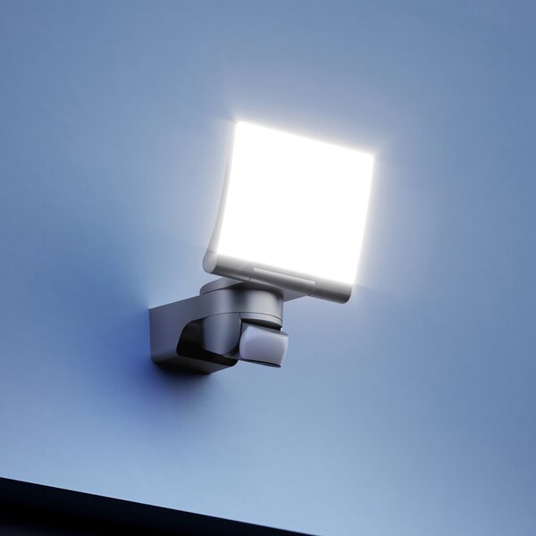 STEINEL Εξωτερικός προβολέας με αισθητήρα XLED Home 2 XL S γραφίτη IP44, Μαύρο, Πλαστικό, σύγχρονο
