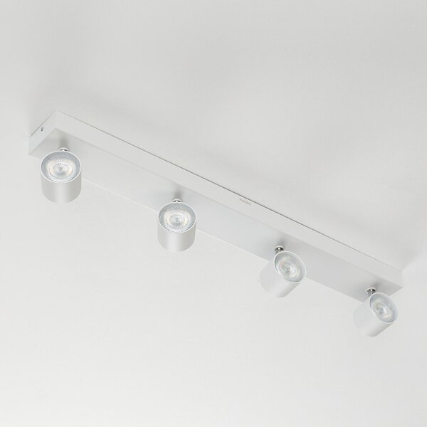 Philips Star LED προβολέας λευκό 4-φωτο WarmGlow, ρυθμιζόμενος, Λευκό, Σαλόνι / τραπεζαρία, Μέταλλο, σύγχρονο