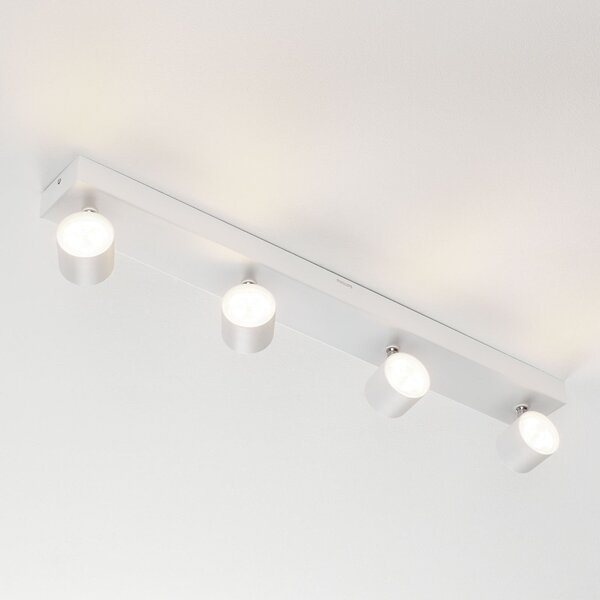 Philips Star LED προβολέας λευκό 4-φωτο WarmGlow, ρυθμιζόμενος, Λευκό, Σαλόνι / τραπεζαρία, Μέταλλο, σύγχρονο