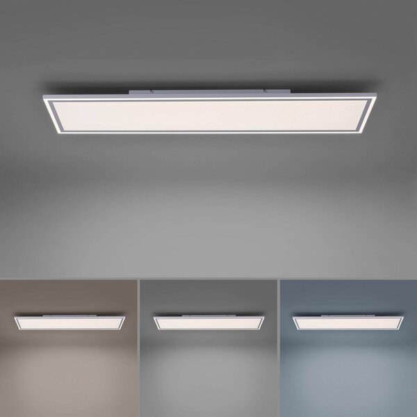 JUST LIGHT. GmbH LED πάνελ περιθωρίου, ρυθμιζόμενο λευκό, 121x31 cm, ρυθμιζόμενος, Λευκό, Κουζίνα, Πλαστικό, σύγχρονο