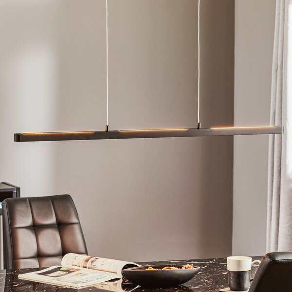 Paulmann Φωτιστικό LED Lento, μαύρο, 100 cm, φωτισμός προς τα πάνω/κάτω, με, ρυθμιζόμενος, Μαύρο, Σαλόνι / τραπεζαρία, Μέταλλο, σύγχρονο