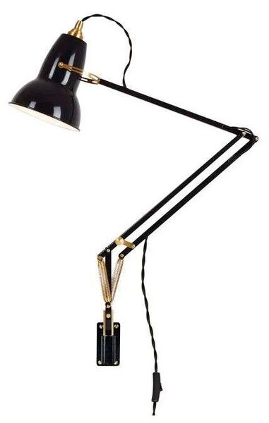 Anglepoise - Original 1227 Ορείχαλκος Φωτιστικό τοίχου μαζί με εξάρτημα τοποθέτησης Jet Black