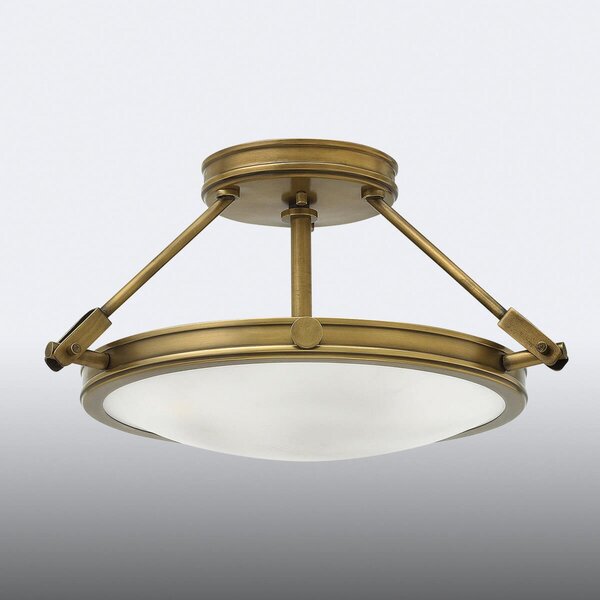 HINKLEY Φωτιστικό οροφής Collier 41.7cm spacer, Μπρούτζινο / Αντικέ ορείχαλκου, Γυαλί, Αντίκα