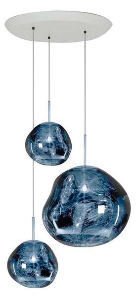 Tom Dixon - Melt Trio Round LED Κρεμαστό φωτιστικό Καπνός Tom Dixon