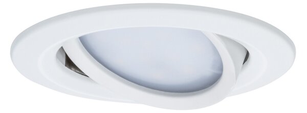 Paulmann Coin Slim LED φωτιστικό εσοχής IP23 λευκό 3 μονάδες, ρυθμιζόμενος, Λευκό, Σαλόνι / τραπεζαρία, Μέταλλο, Φωτιστικά εσοχής στρογγυλά