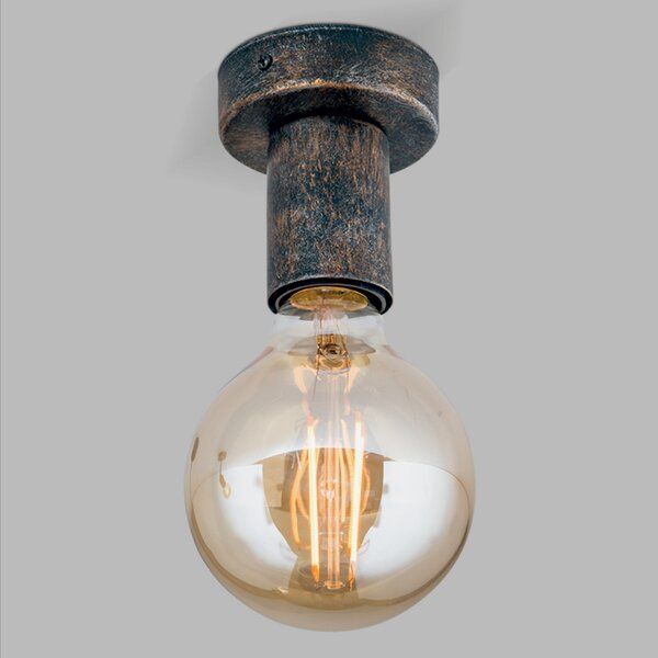 ORION Απλό vintage φως οροφής Rati, ρυθμιζόμενος, Καφέ / Σκουριάς, Σαλόνι / τραπεζαρία, Μέταλλο, Vintage