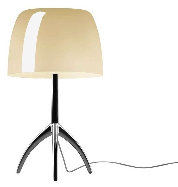 Foscarini - Lumiere Grande Επιτραπέζιο φωτιστικό E27 Μαύρο Χρώμιο/Θερμό Λευκό Foscarini