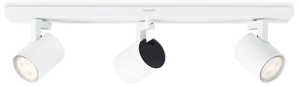 Philips Runner LED προβολέας οροφής λευκού χρώματος 3-φωτός., Λευκό, Σαλόνι / τραπεζαρία, Μέταλλο, σύγχρονο