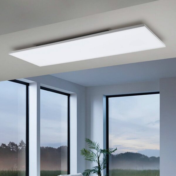 EGLO connect Turcona-Z LED φωτιστικό οροφής 120x30cm, ρυθμιζόμενος, Λευκό, Σαλόνι / τραπεζαρία, Πλαστικό