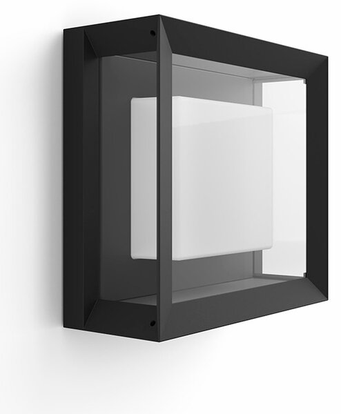 Philips Hue - Econic 3 Επιτοίχια φωτιστικά εξωτερικού χώρου Square White/Color Amb. Philips